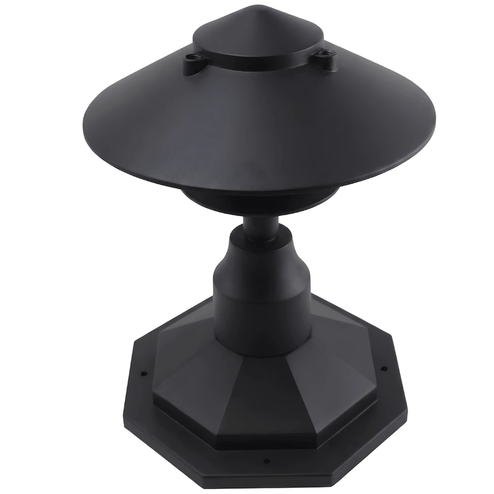 12V / 120V Large Top Cast Aluminum 3 Tier Pagoda Post Light - PPC351