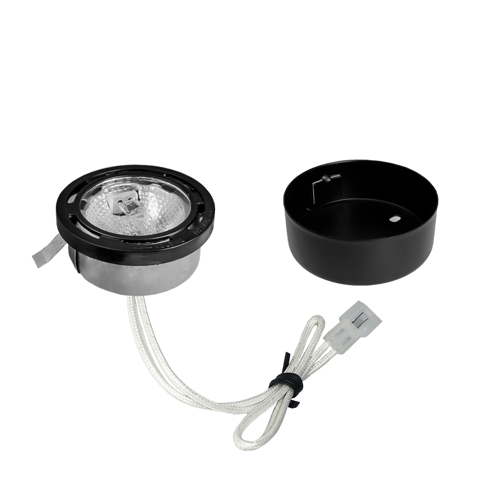 Halogen Puck Light Black