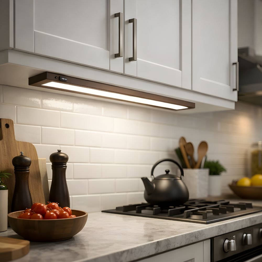 120V  COMPLETE Under Cabinet Kitchen Flush Mounted Light Fixture LED Light Bar - ALC2 - American Lighting