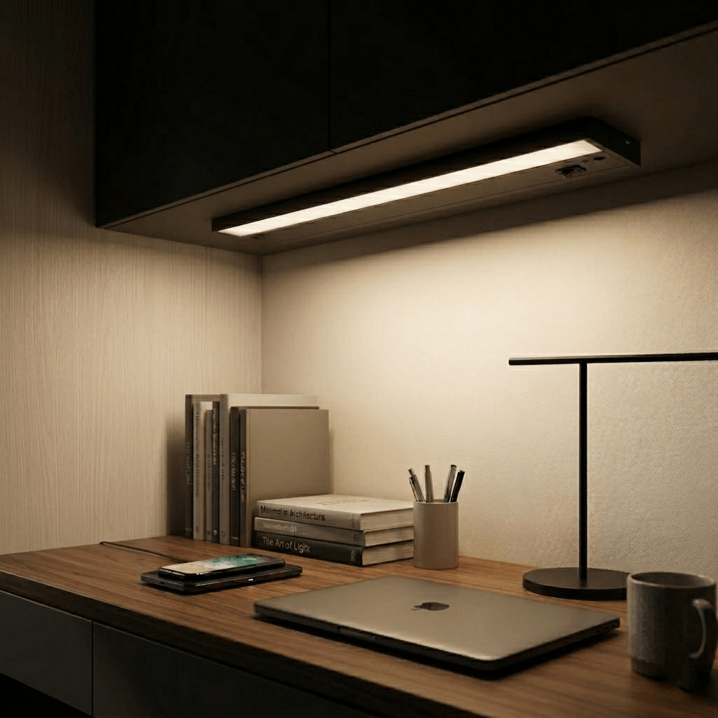 120V  COMPLETE Under Cabinet Kitchen Flush Mounted Light Fixture LED Light Bar - ALC2 - American Lighting