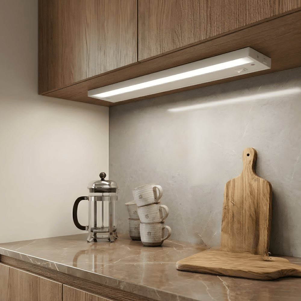 120V  COMPLETE Under Cabinet Kitchen Flush Mounted Light Fixture LED Light Bar - ALC2 - American Lighting