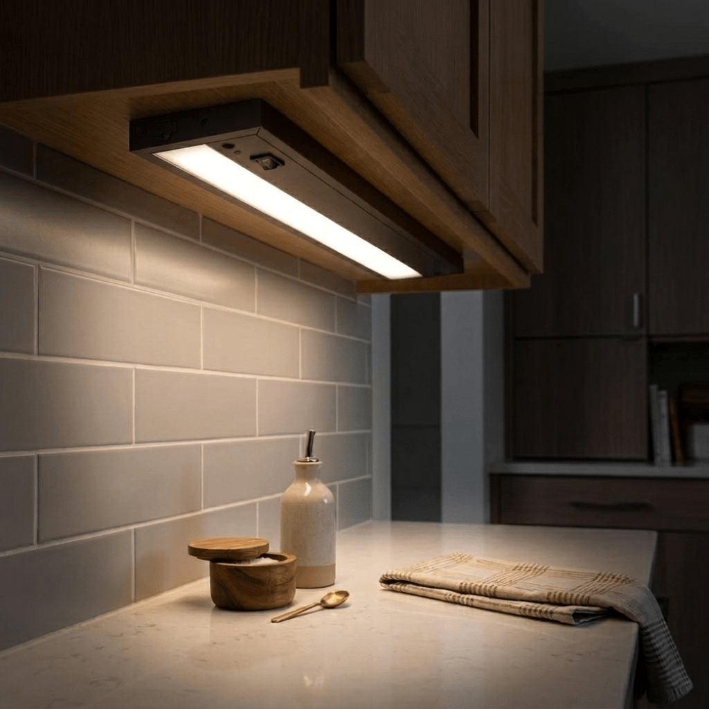 120V  COMPLETE Under Cabinet Kitchen Flush Mounted Light Fixture LED Light Bar - ALC2 - American Lighting