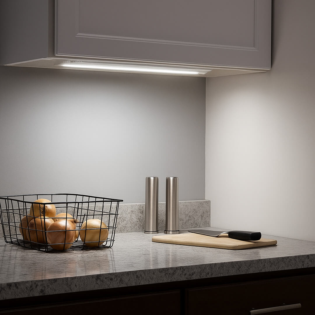 120V Field-Switchable Under Cabinet Kitchen LED Light Bar