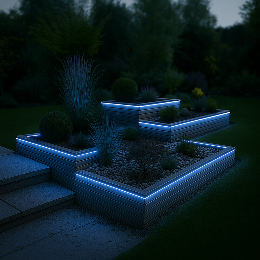 150ft Reel - Cool White LED Rope Light Kit - 120V Standard IP65 Waterproof - AK-LED-SLF3-CW