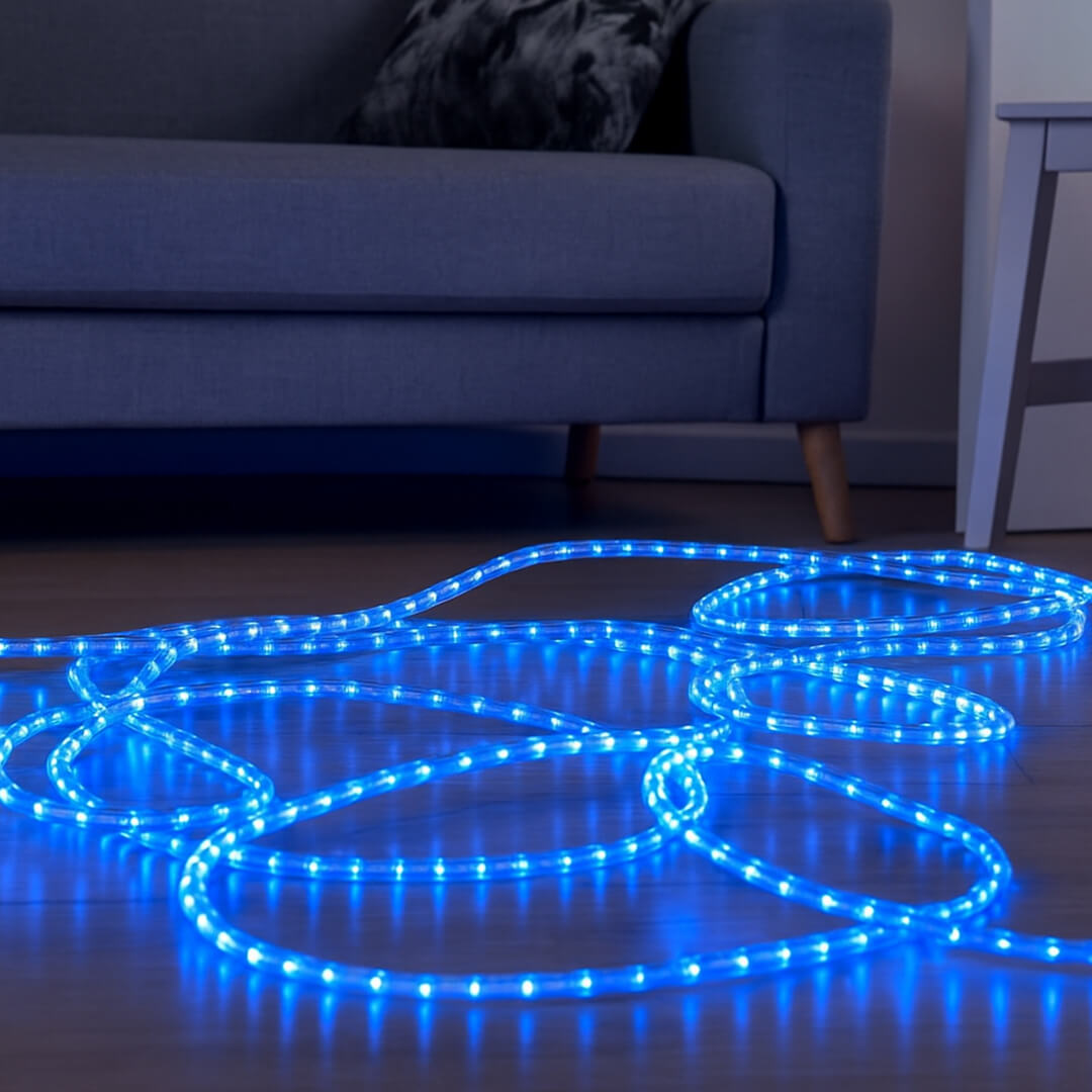 150ft Reel - Cool White LED Rope Light Kit - 120V Standard IP65 Waterproof - AK-LED-SLF3-CW