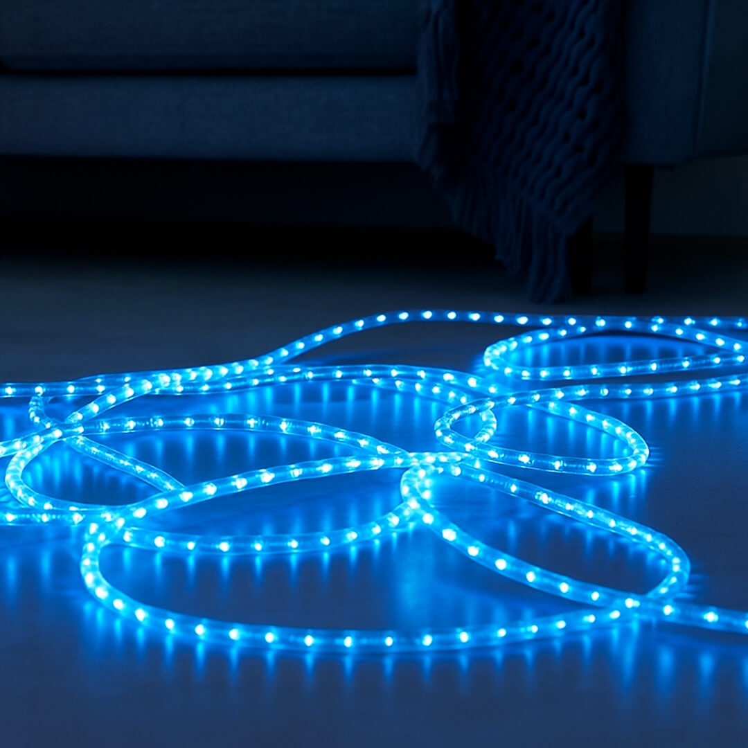 150ft Reel - Cool White LED Rope Light Kit - 120V Standard IP65 Waterproof - AK-LED-SLF3-CW