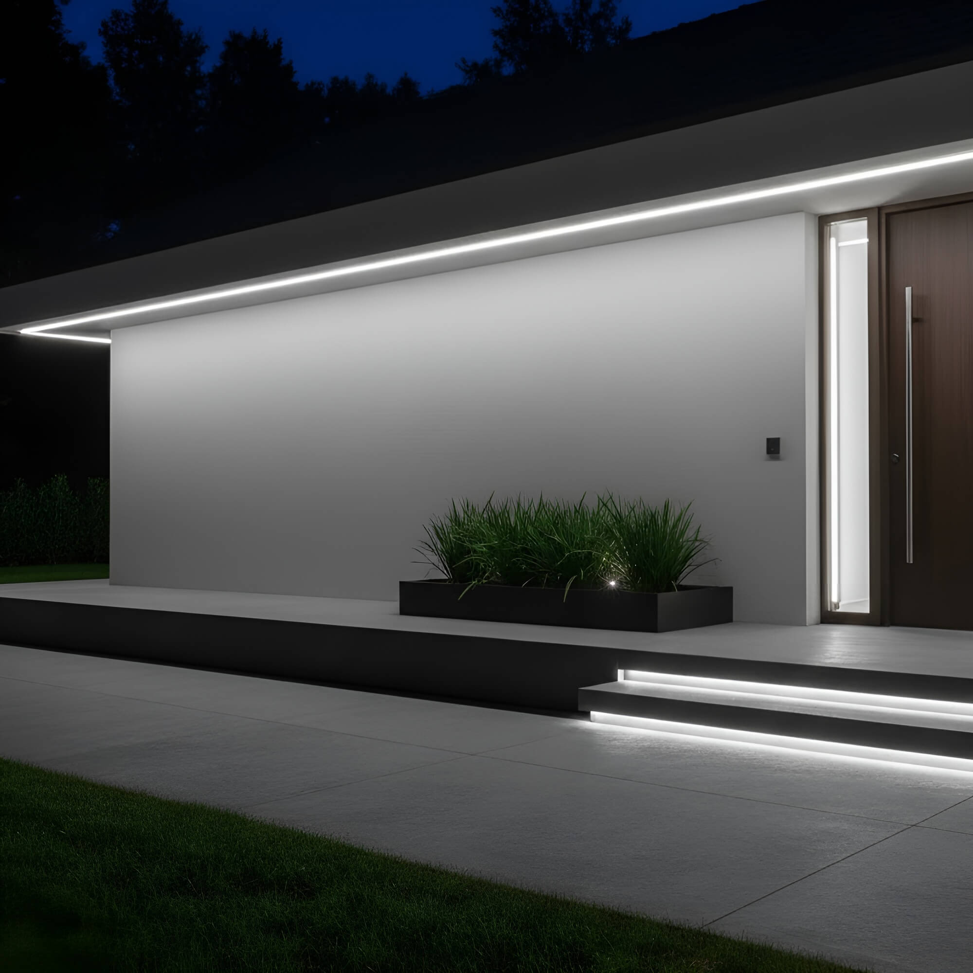 120v Custom Length Cool White LED Rope Light - 1/2" Diameter - Custom Cut - CC-LED-CW