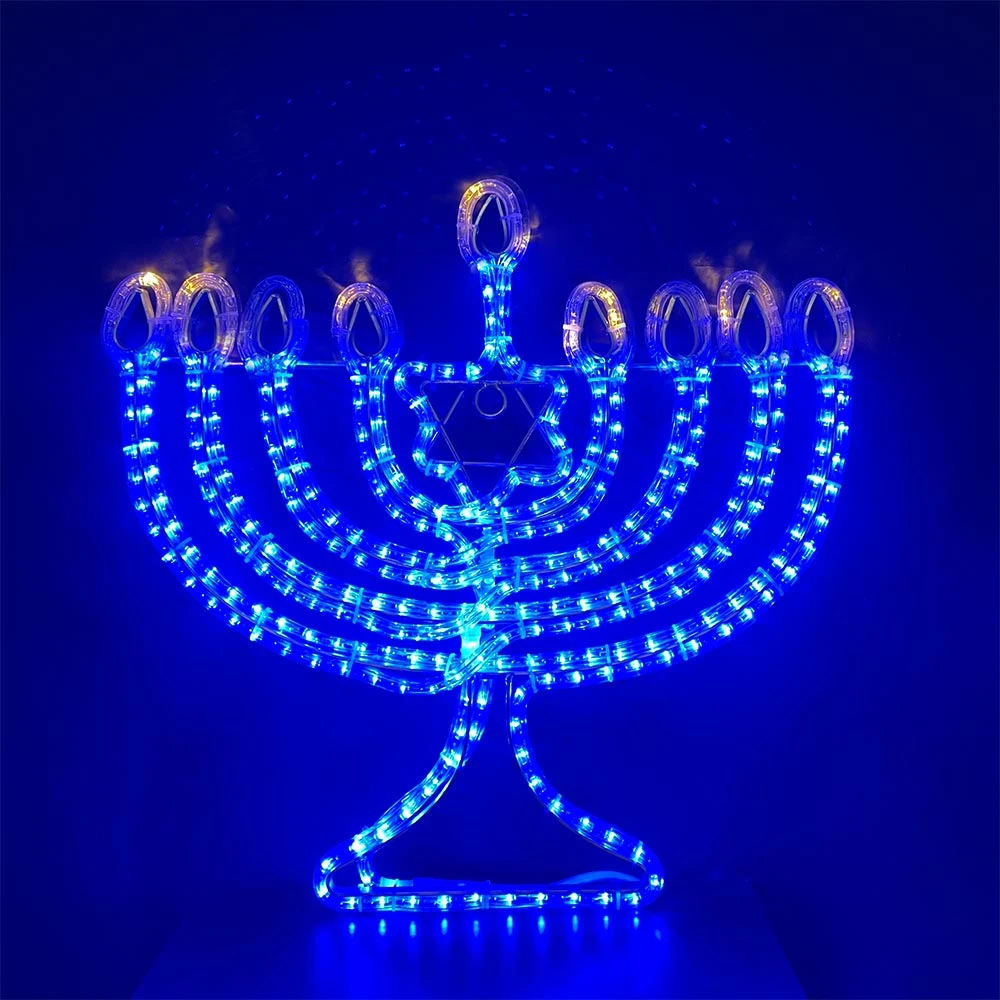 Illuminated with candle flickering