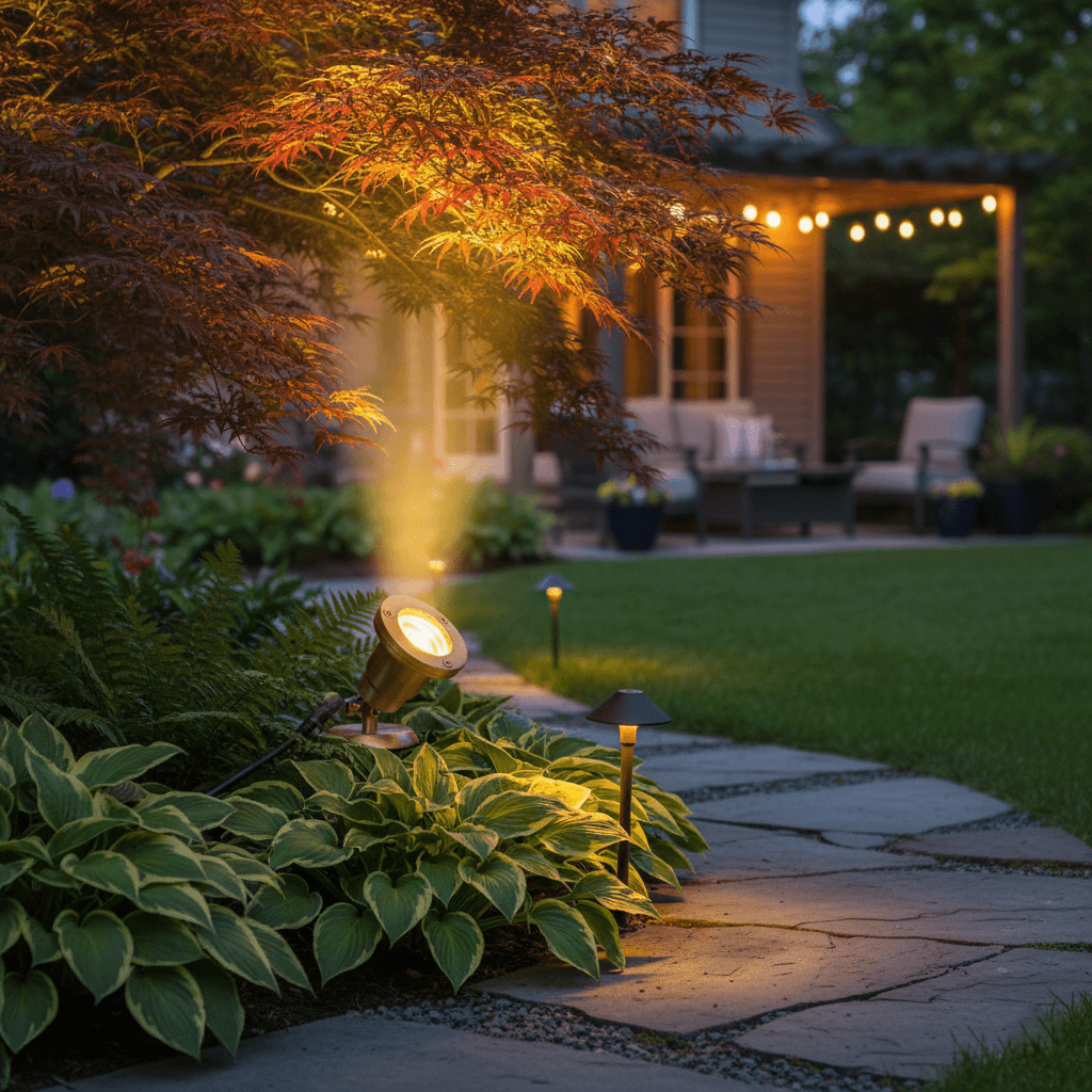 12V Brass Open Face Submersible LED Pond Lighting Mini Spotlight, Easy DIY Pond Lighting, No Splice Connections (NSC) - OUW-707