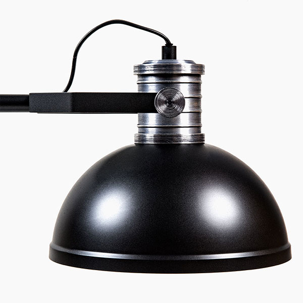 Side View Black Finish Shade