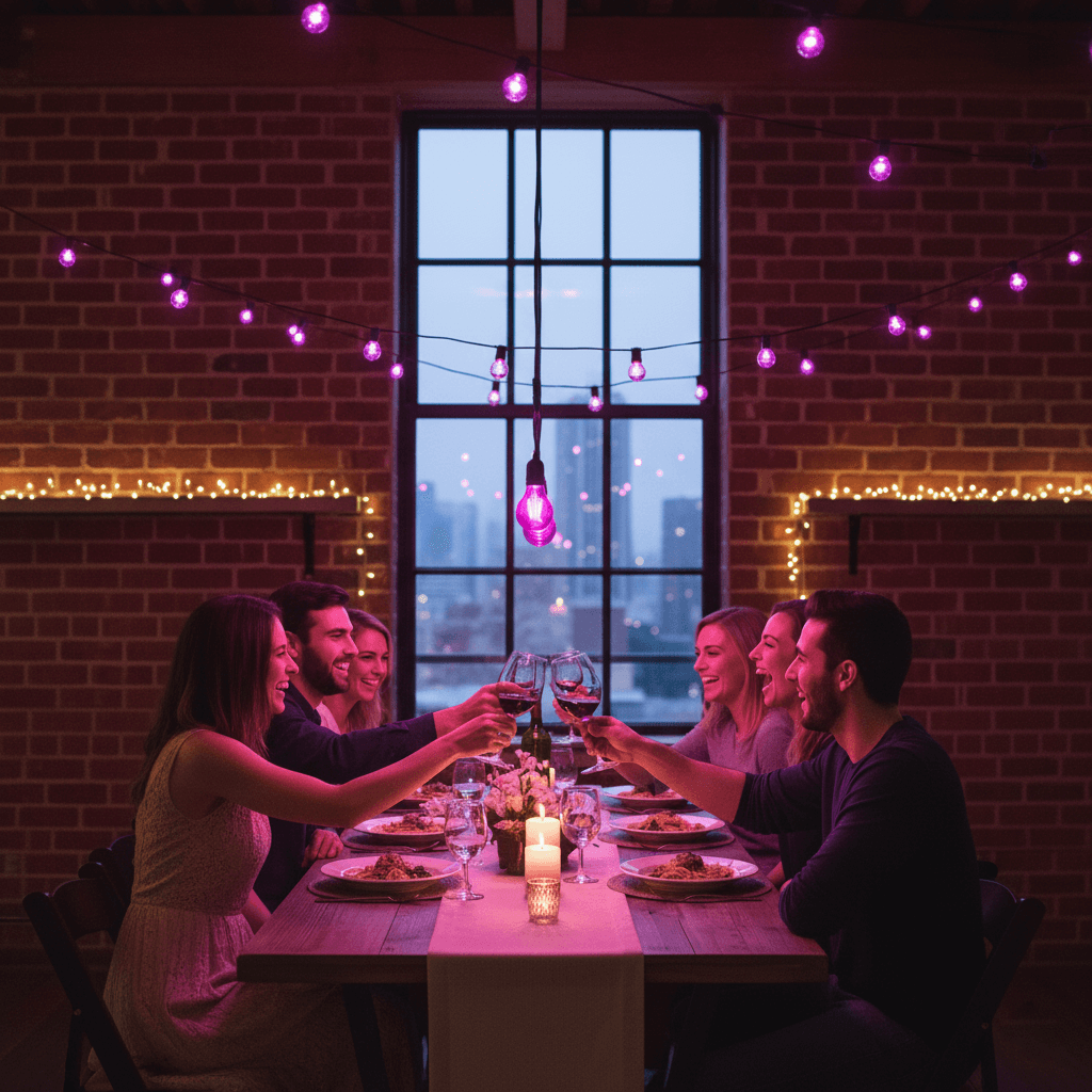 120V Vintage Filament Dimmable LED A19 String Light System - OSL-A19