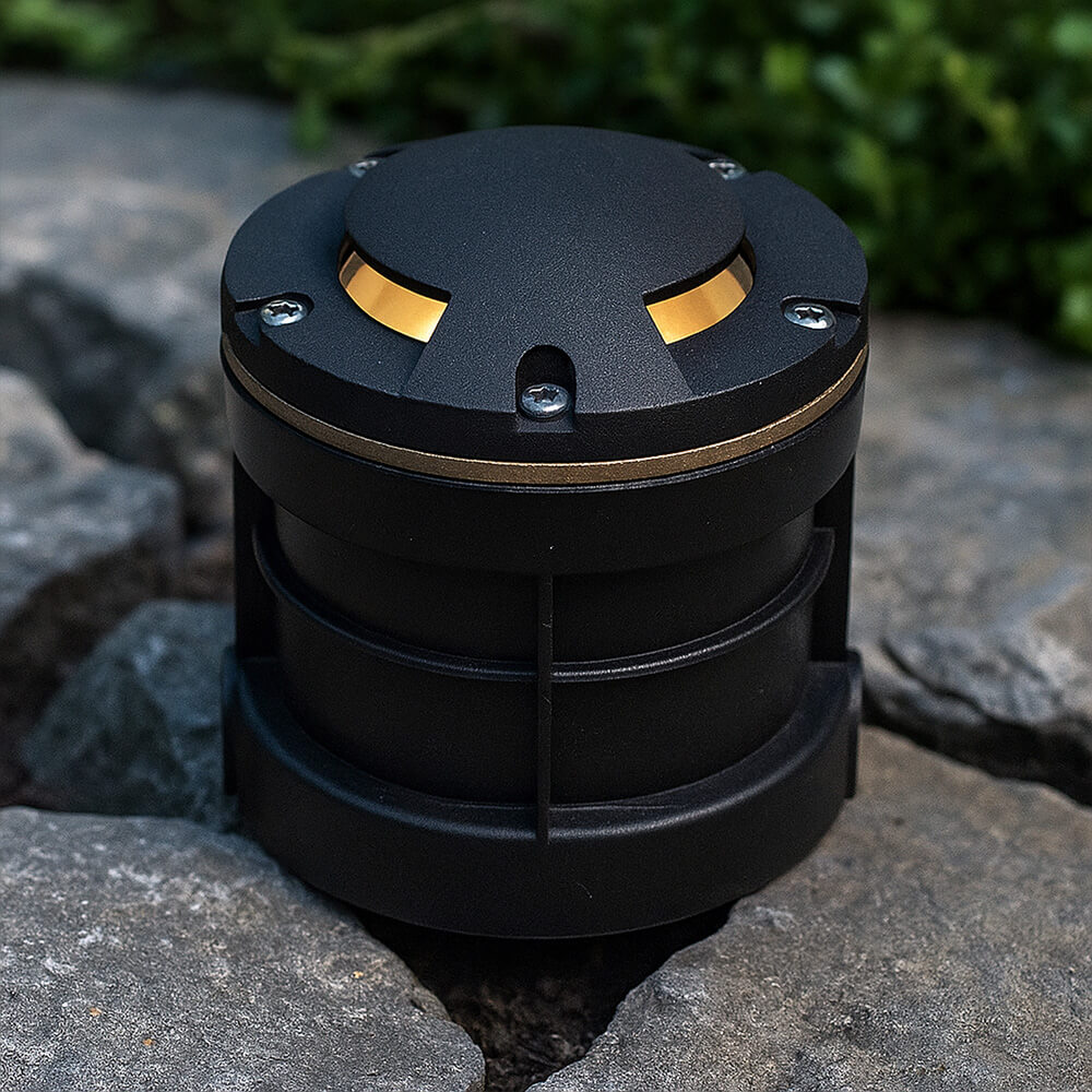 12V 6W Cast Brass Tri-Directional Cover Integrated LED Outdoor In-Ground Well Light