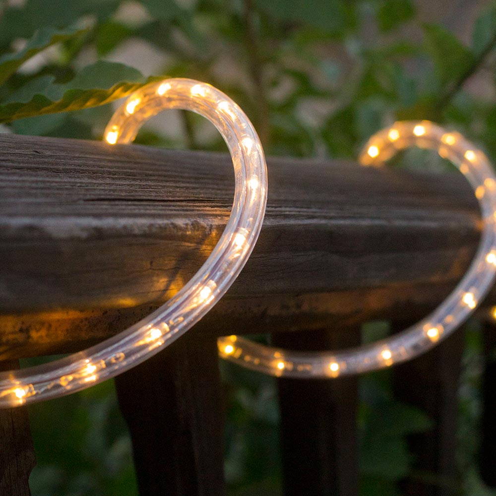 50 ft Reel - Warm White Dimmable LED Rope Light - 120V 513 Diode