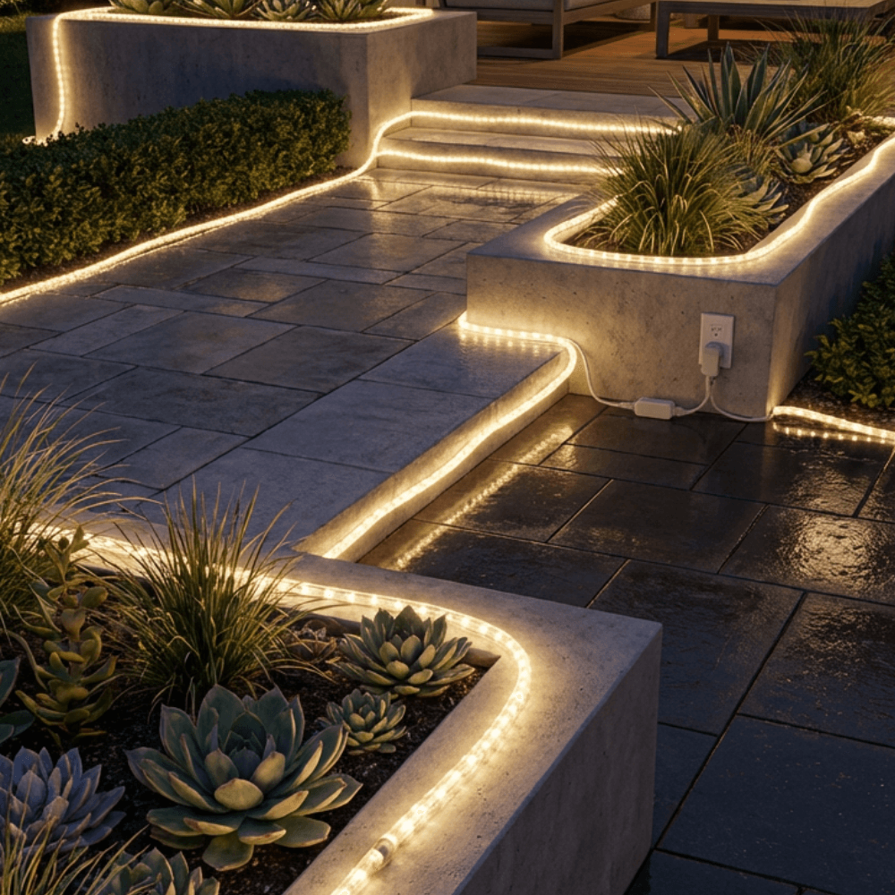 50 ft Reel - Warm White Dimmable LED Rope Light - 120V 513 Diode