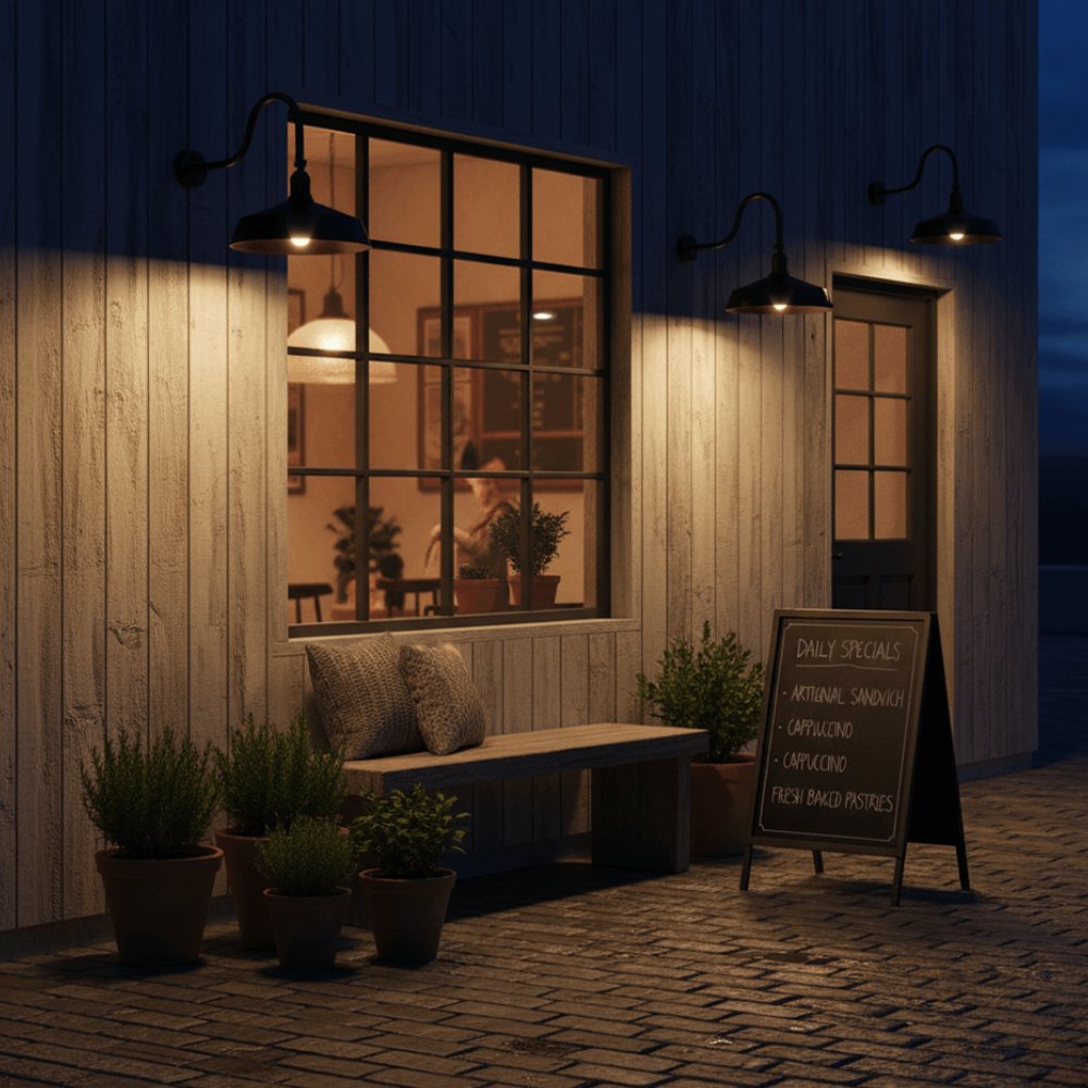 PRO SERIES Classic Metal Gooseneck LED Barn Light - TWIN PACK - OGN-925-2PK