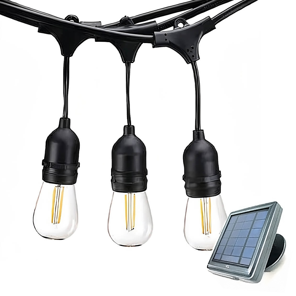 Solar Powered LED String Light – Dusk to Dawn, Outdoor Rated