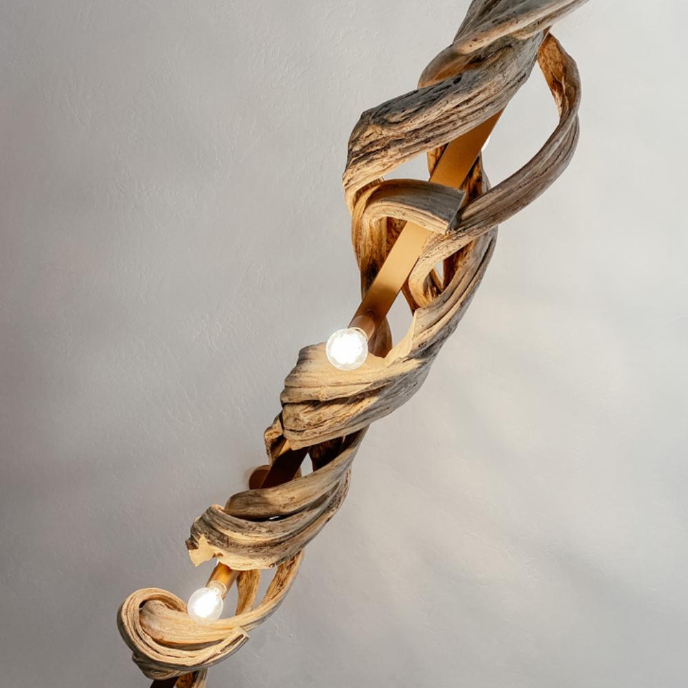 White Water Natural Driftwood Rustic Chandelier In Scene 4