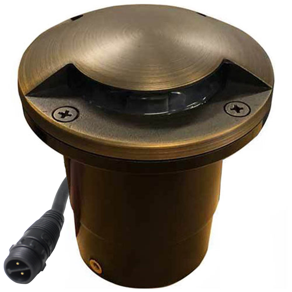 Shop 12V Composite LED In-Ground Well Light with Cast Brass One