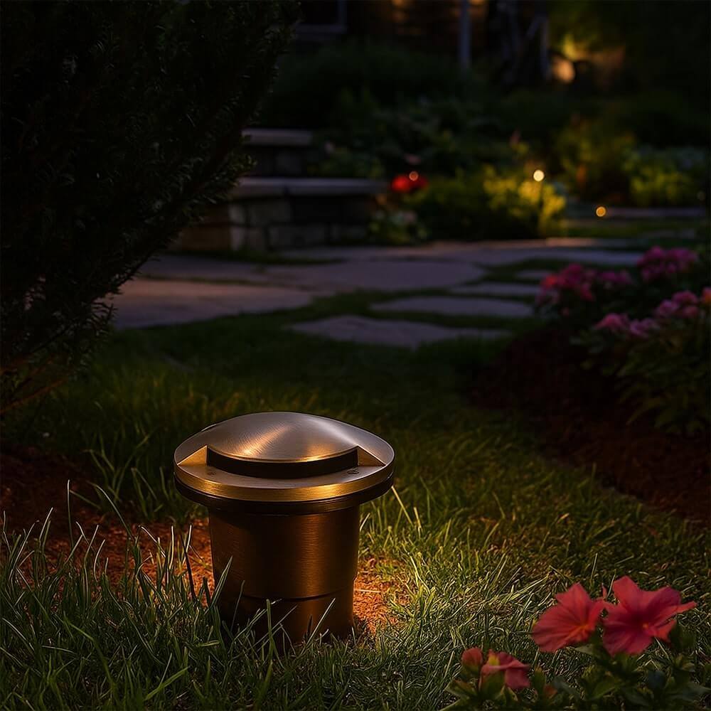 Shop 12V Composite LED In-Ground Well Light with Cast Brass