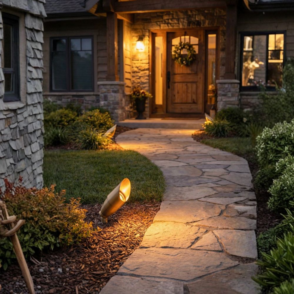 Copper Outdoor Spotlight w/NSC