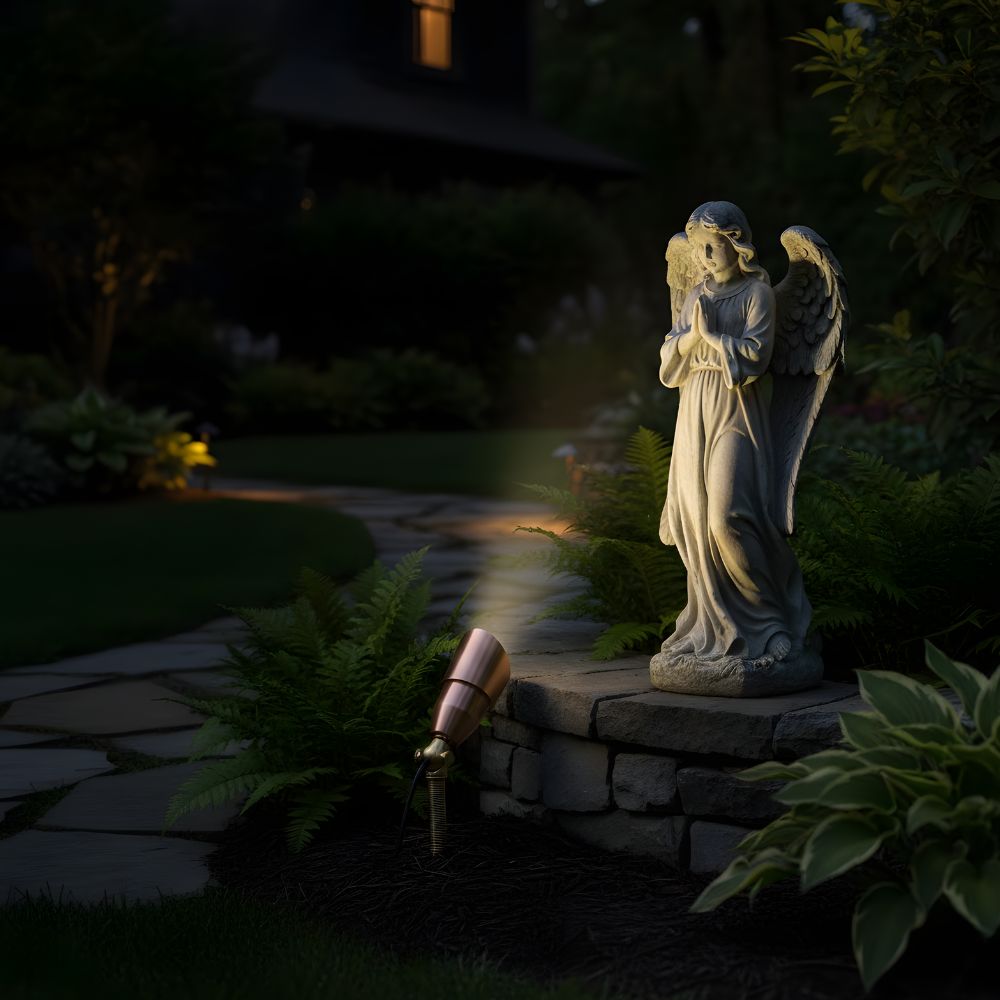 Copper Outdoor Spotlight w/NSC