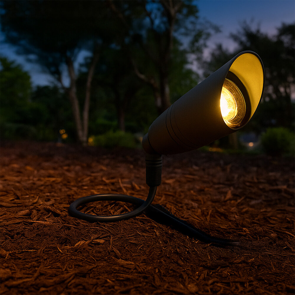 12V/120V LED Outdoor Cast Brass Up Light Fixture