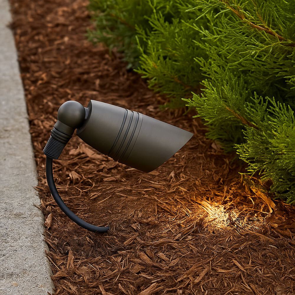 12V/120V LED Outdoor Cast Brass Up Light Fixture