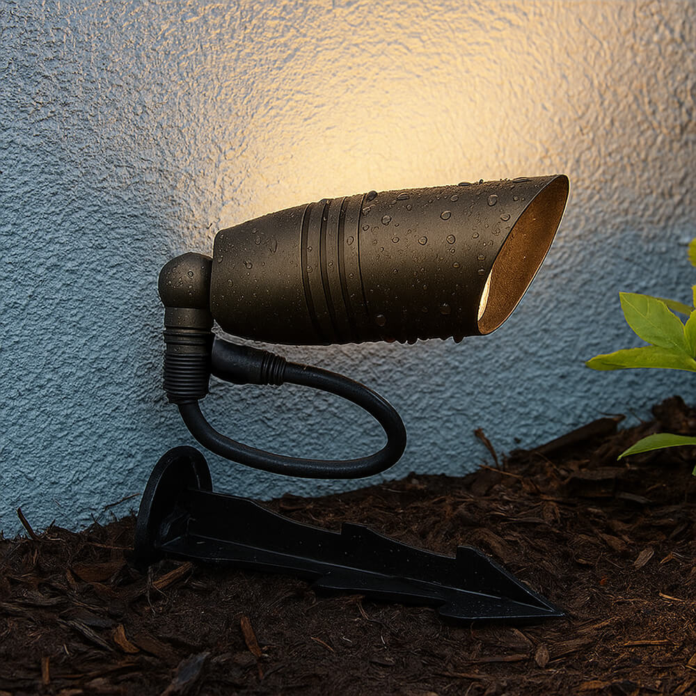 12V/120V LED Outdoor Cast Brass Up Light Fixture