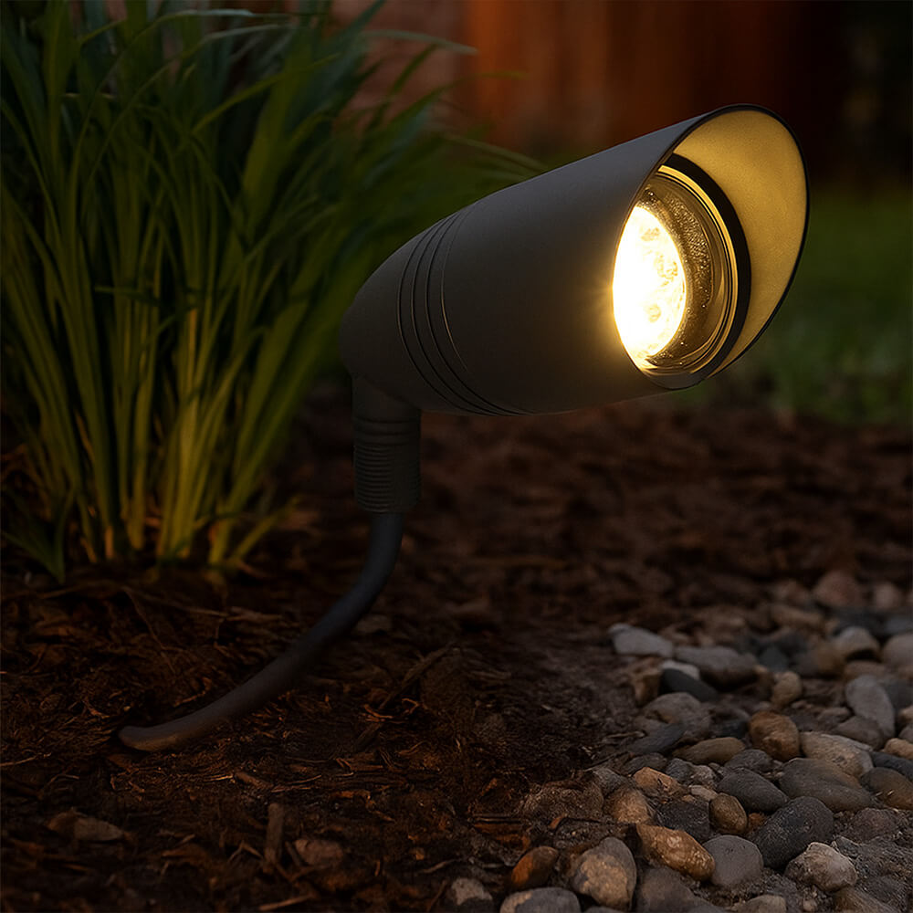 12V/120V LED Outdoor Cast Brass Up Light Fixture