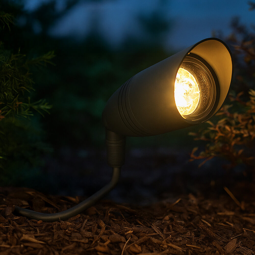 12V/120V LED Outdoor Cast Brass Up Light Fixture