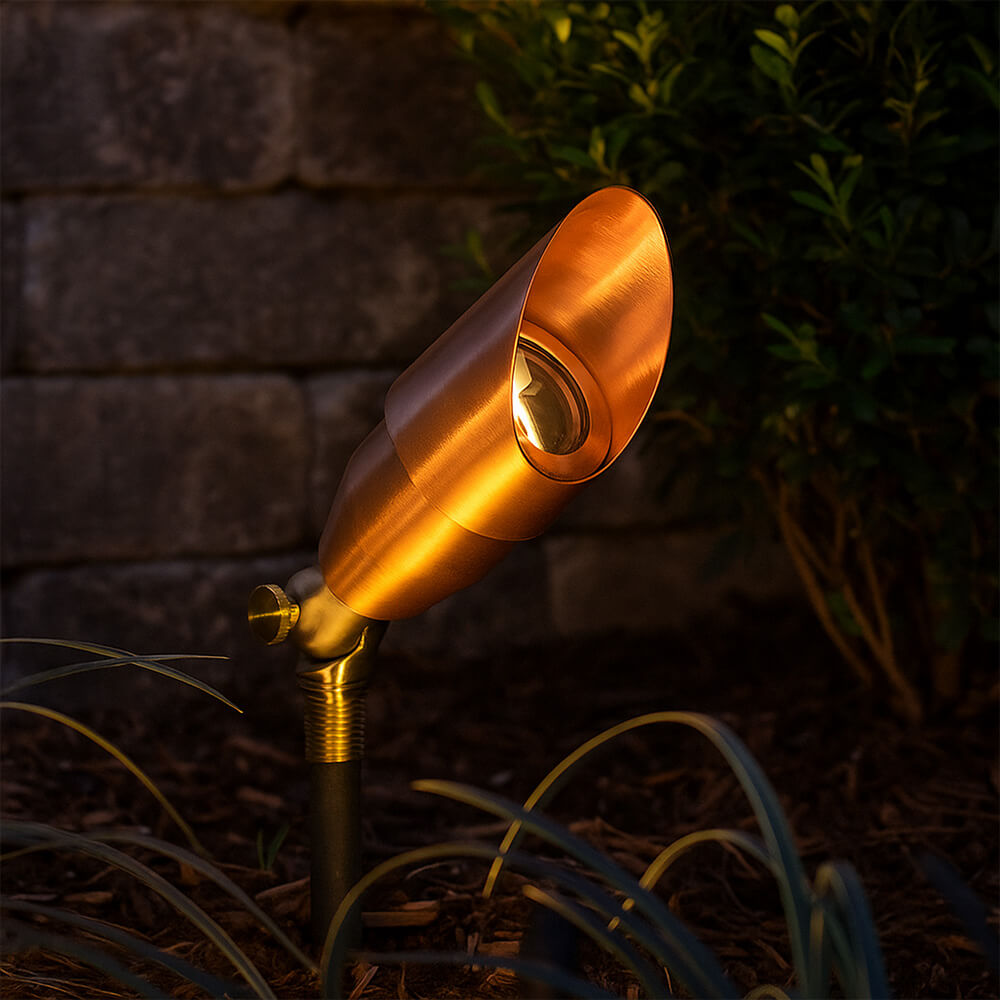 Copper Outdoor LED Spotlight
