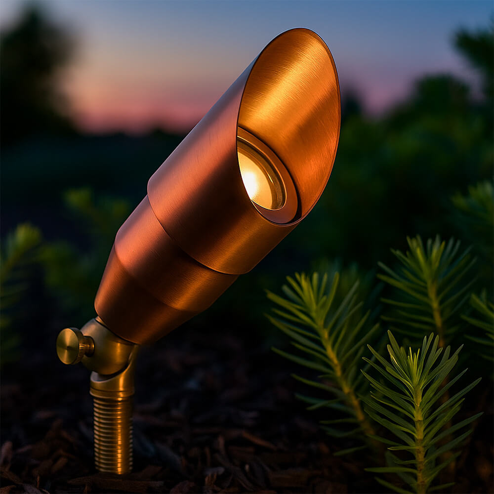 Copper Outdoor LED Spotlight