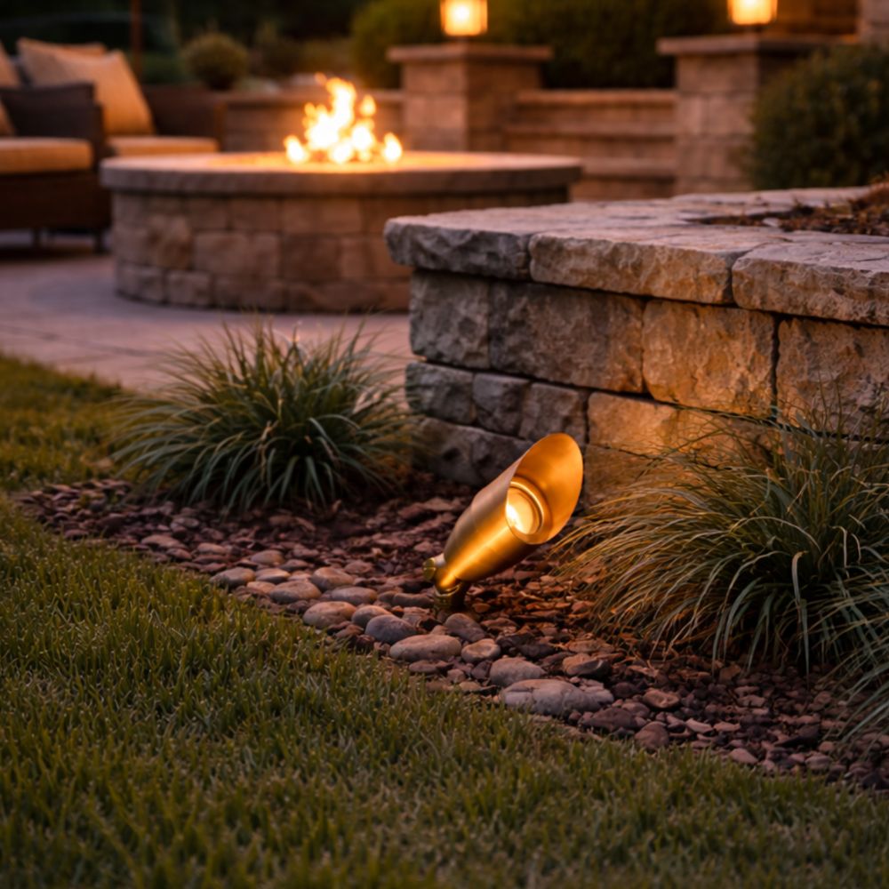 Copper Outdoor LED Spotlight