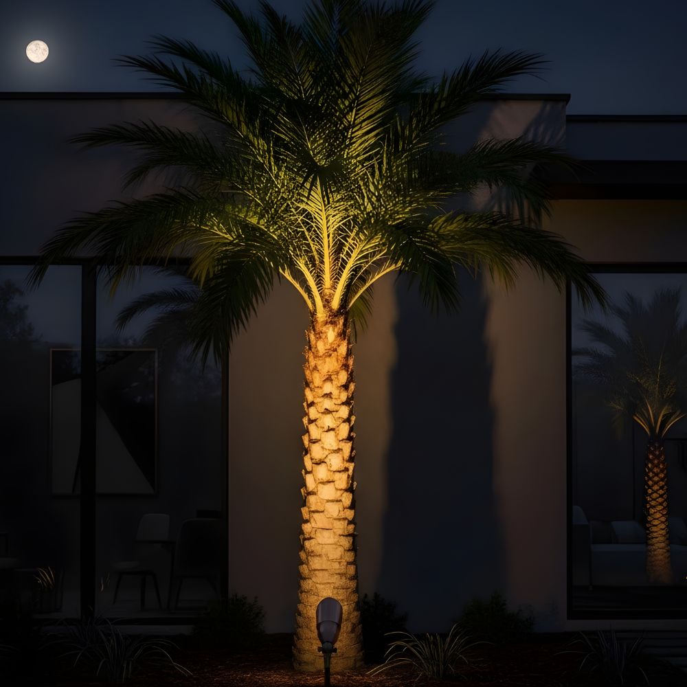 LED Brass Spotlight, Adjustable Swivel , No Splice Connect (NSC) Wiring, Landscape Lighting w/ NSC, Easy DIY Installation - LEDX-K008-NSC