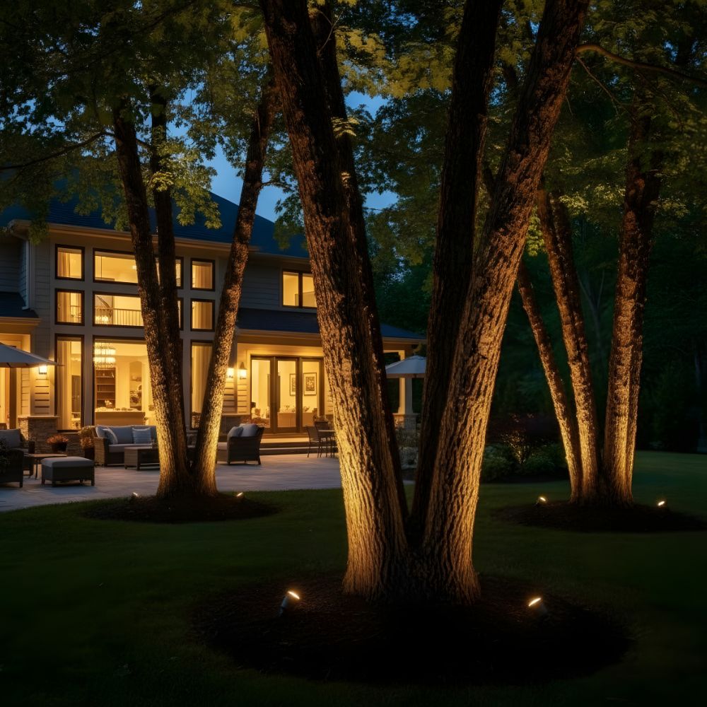 12V/120V Outdoor Cast Brass No Splice Connection Spotlight