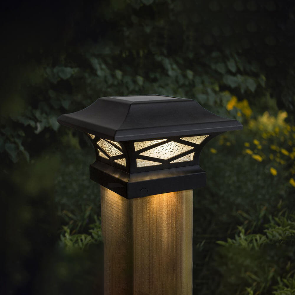 Kingsbridge Post Cap Light Outdoor Shot 2