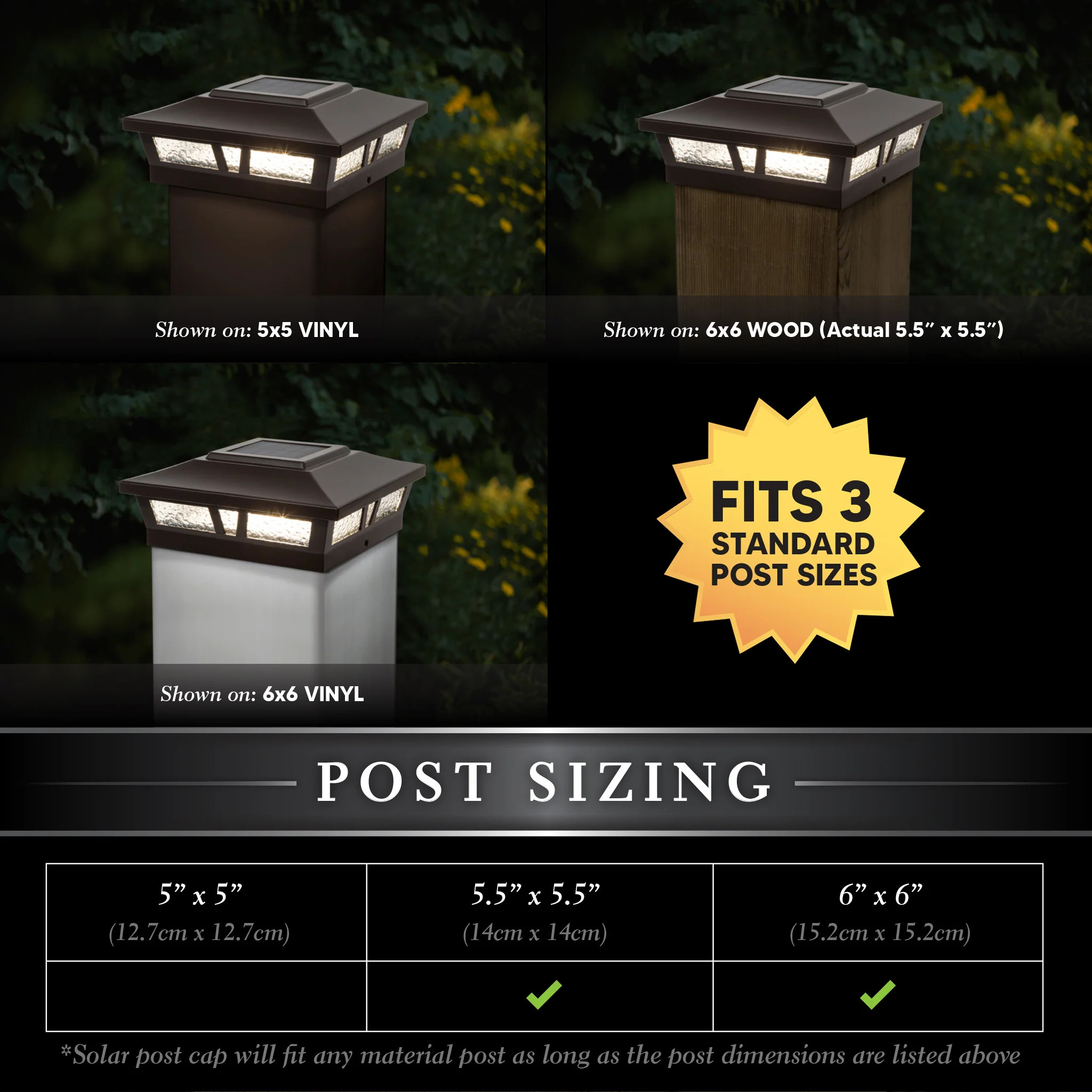 Oxford Solar Post Cap Light Diagram 8