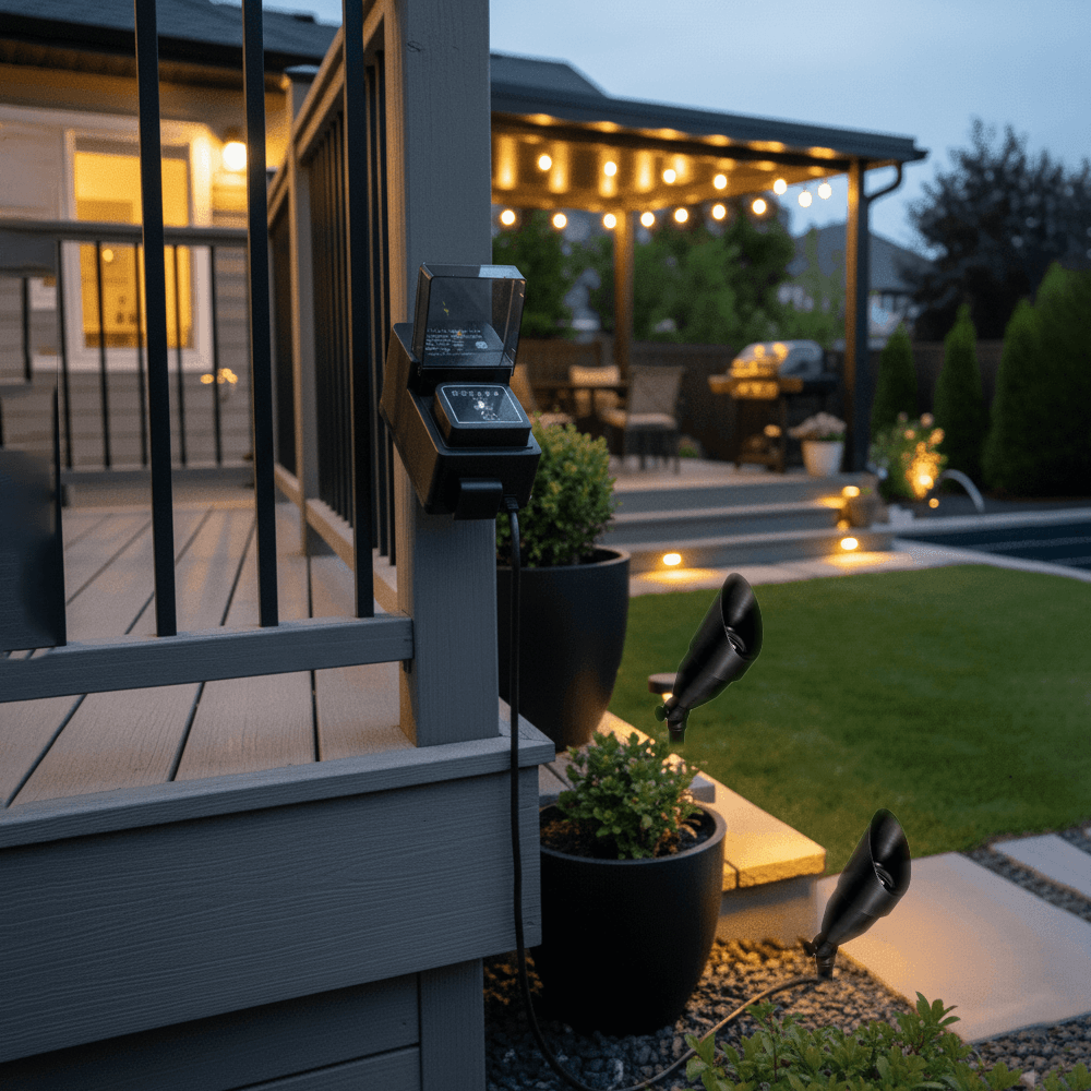 12V LED RGBW Adjustable Brass Spotlight NSC x6 Light Kit, Easy All-Included Installation - OSFK-008-6-RGBW