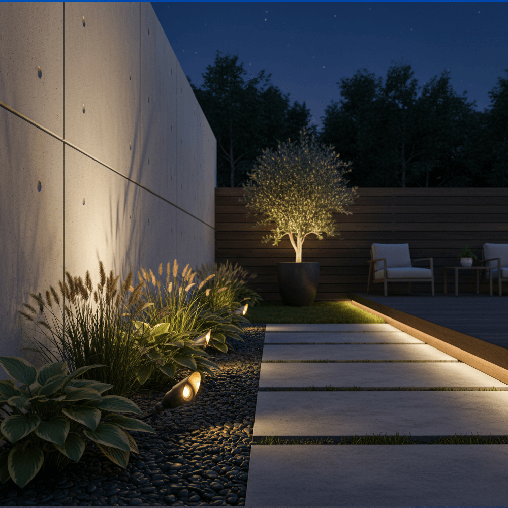 12V LED RGBW Adjustable Brass Spotlight NSC x6 Light Kit, Easy All-Included Installation - OSFK-008-6-RGBW