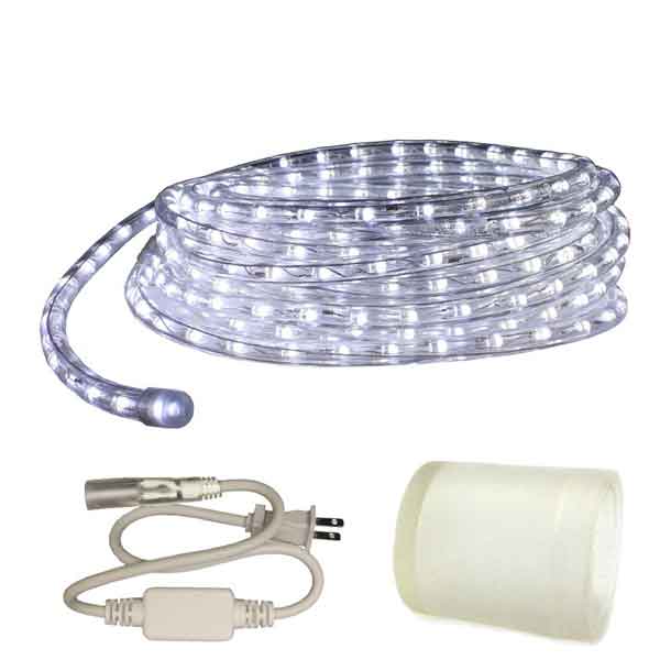 120V Endura Rope Custom Cut White LED Rope Light, Type 513 Diode, Cool White, Warm White, Moon White - RLC-LED-END