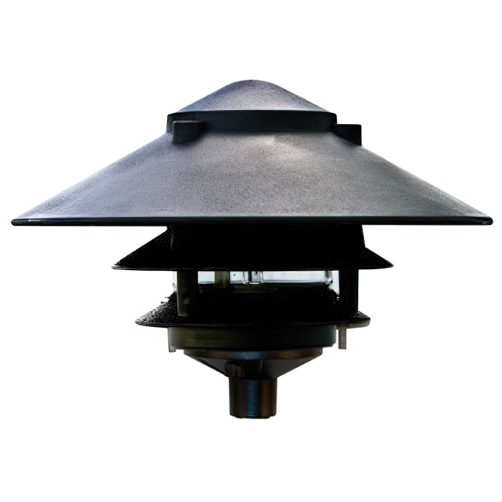 120V Cast Aluminum Large Top 3 Tier Pagoda Light Fixture - OAL-D5000-10T