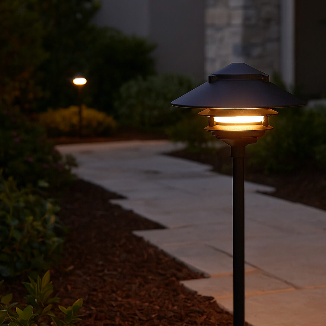 120V Cast Aluminum Large Top 3 Tier Pagoda Light Fixture - OAL-D5000-10T