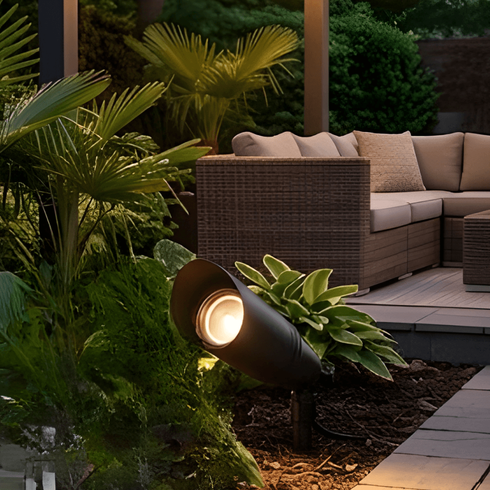 12V LED Outdoor Cast Brass Spotlight Kit, DIY Lighting Kit, Landscape Lighting, LED Bulbs Included, NSC - OSFLK-2105-3