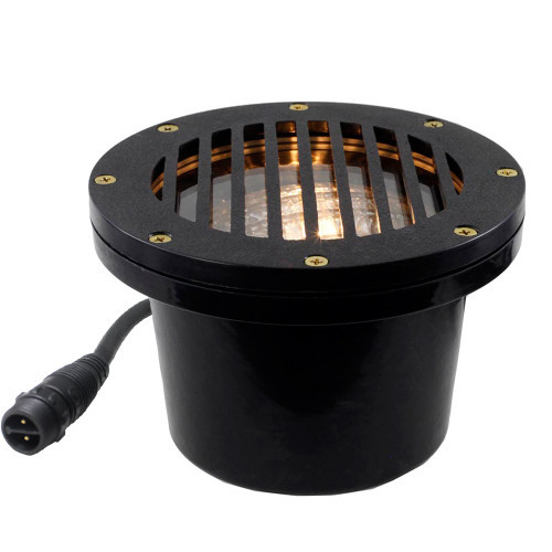 Cast In Ground N.S.C. Well Light 6 Kit w/ Flat Grill Cover System, Bulbs Included - OIGLK-4B-FGR-6