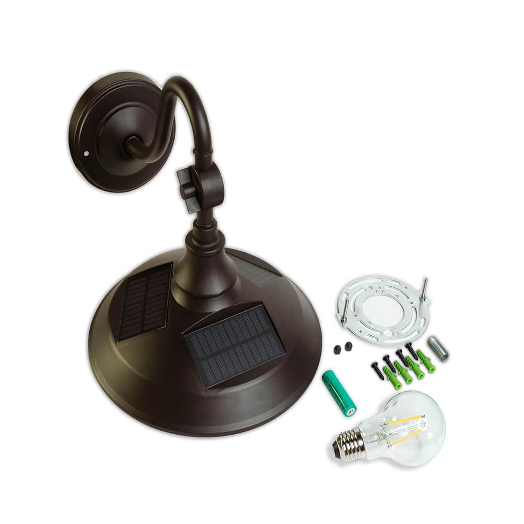 Vintage Solar LED Barn Light Assembly Vintage Solar LED Barn Light Assembly