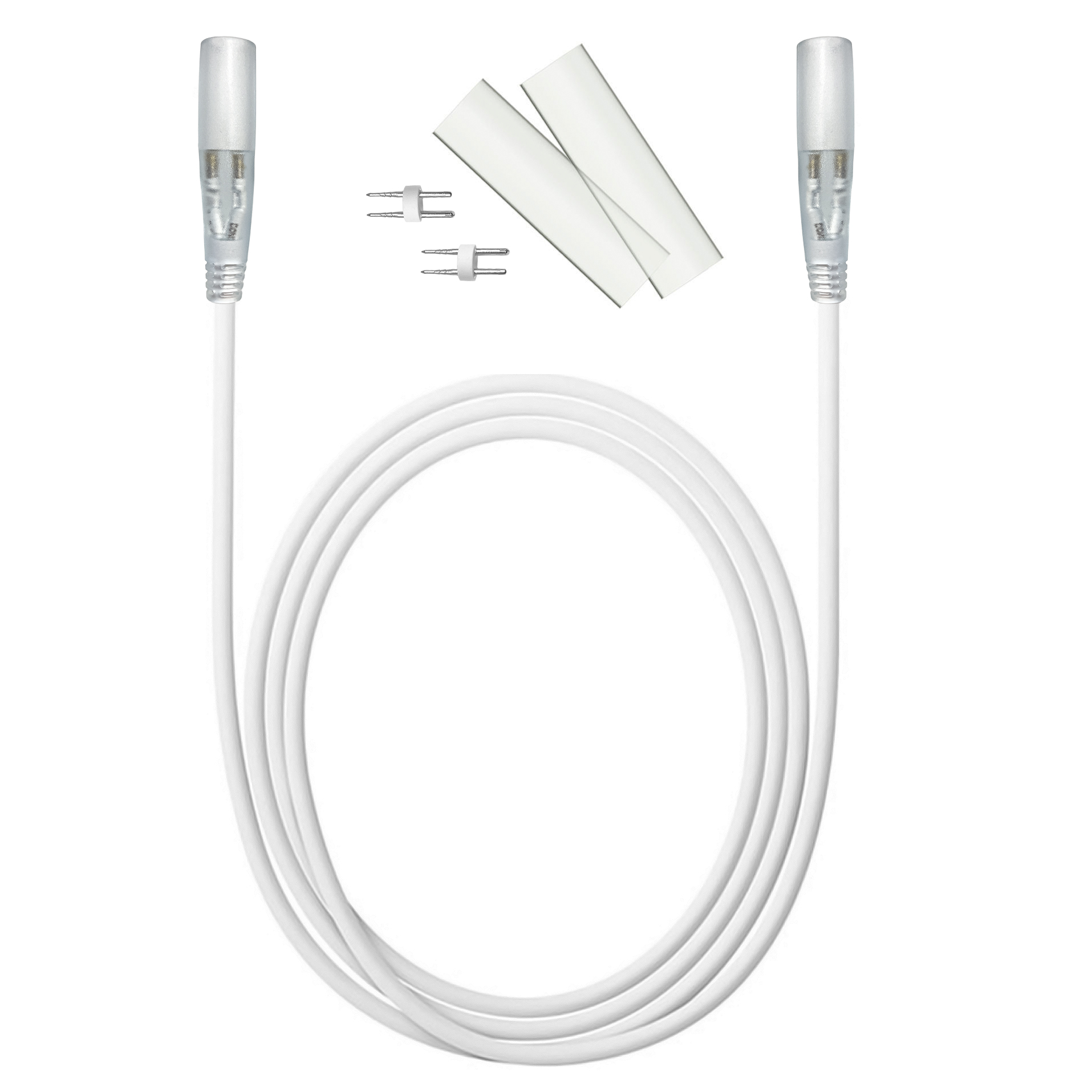 6 Foot Rope Light Jumper w/ Heat Shrinks and Power Connectors Main