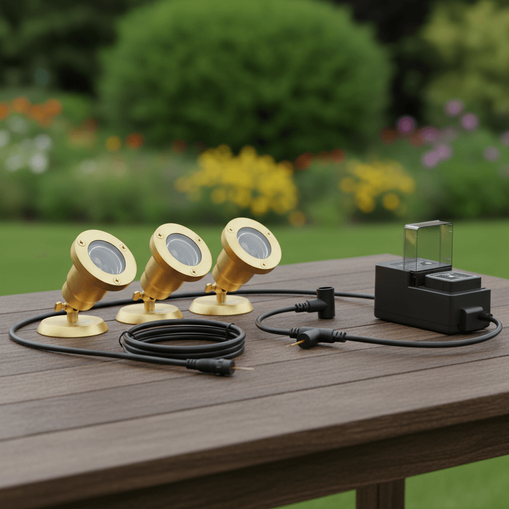 RGBCW Cast Brass Mini Underwater Spotlight RGBCW Cast Brass Mini Underwater Spotlight