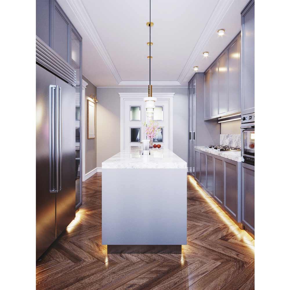 American Lighting 24V Static White LED Tape Light, 16.4' Reel, Dimmable High Output Strip Lighting, 3.65 Watts & 385 Lumens Per-Foot, IP54 Rated, Cuttable Every 1.51", Easy Installation - TPL-AML-HTLHD 