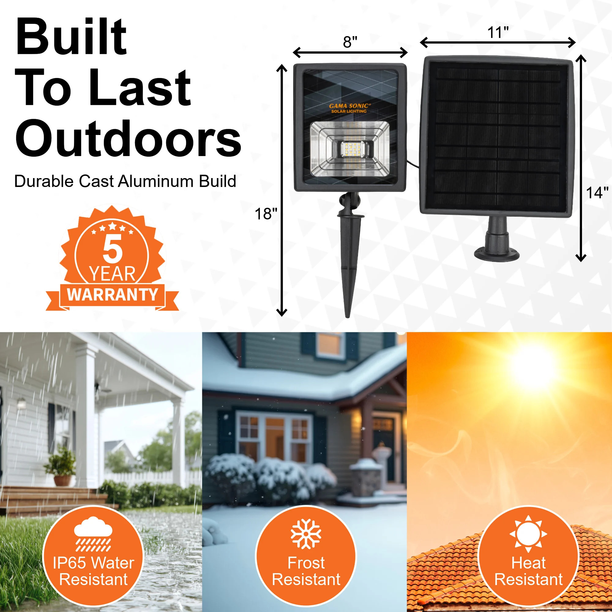 Pro-Dual Color Solar Flood Light