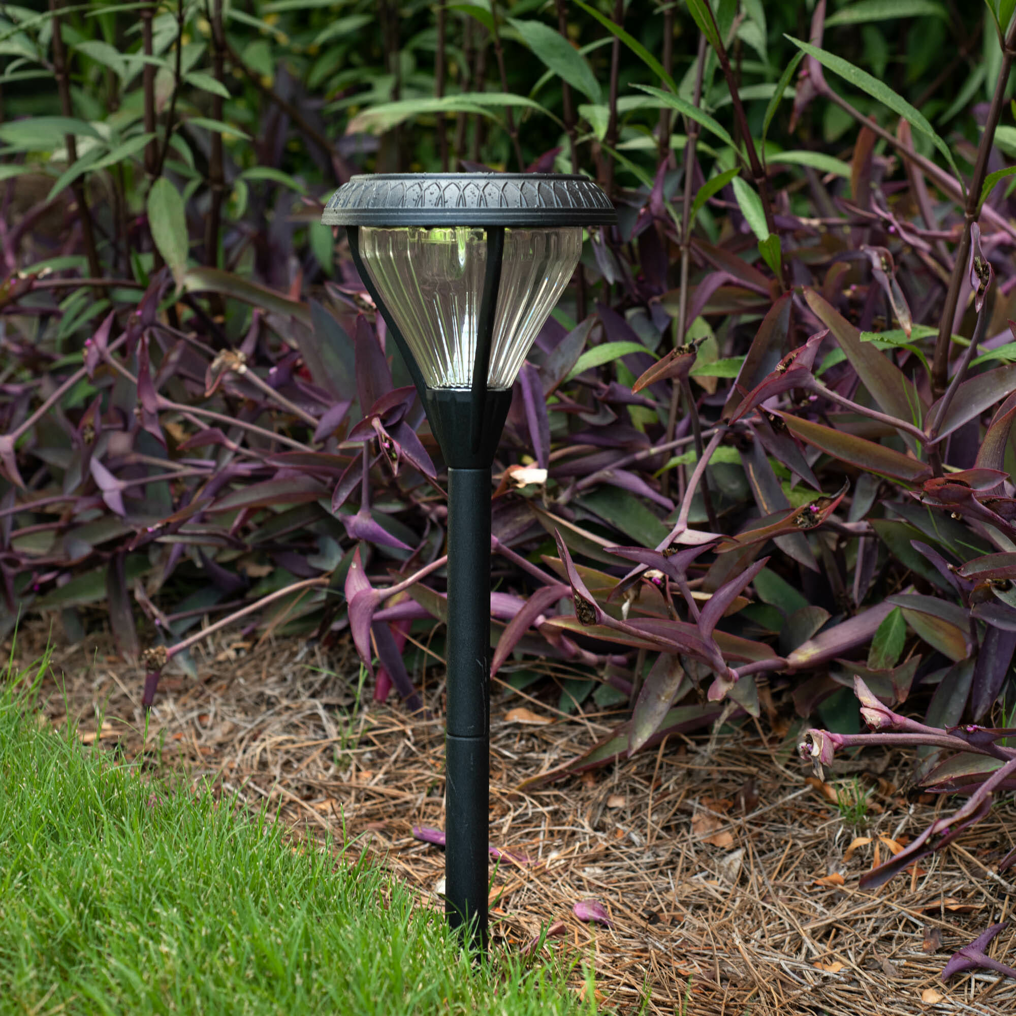 Premier Outdoor Solar Pathway and Garden Light with 2 Color LEDs, Warm White and Bright White, Heavy Duty Cast Aluminum